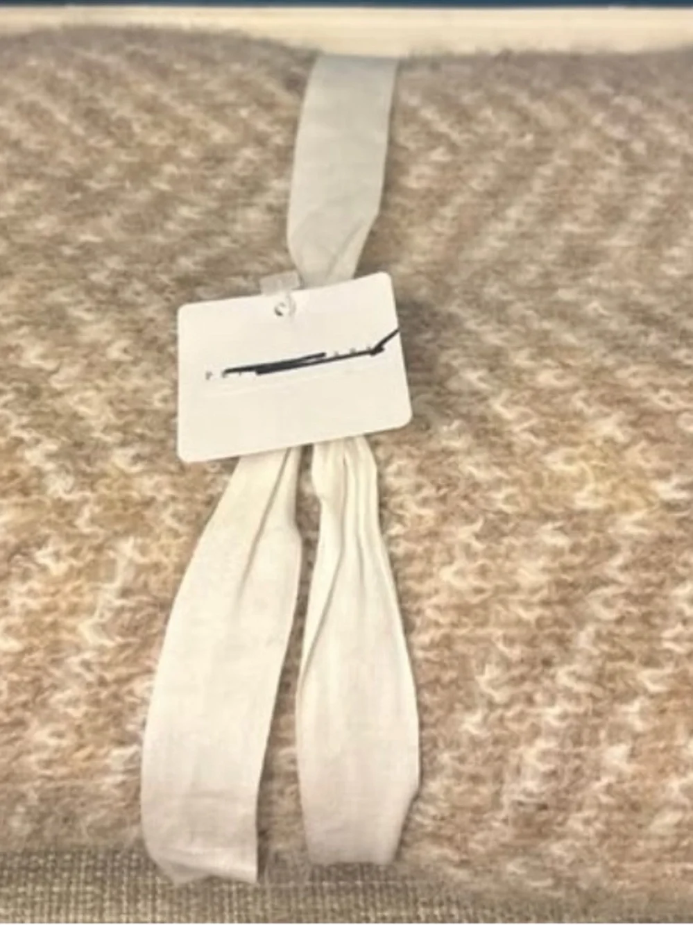 Pottery barn Herringbone Contrast Throw New